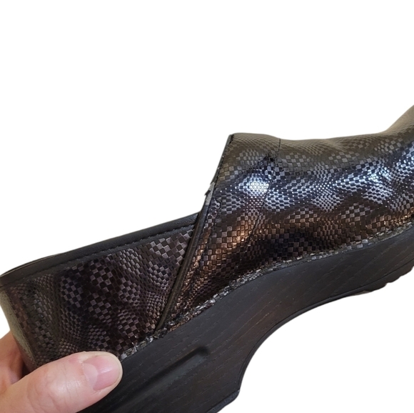 Dansko Professional Women's Nursing Clogs Black Leather Size 41 = 10.5 / 11 - Picture 8 of 8